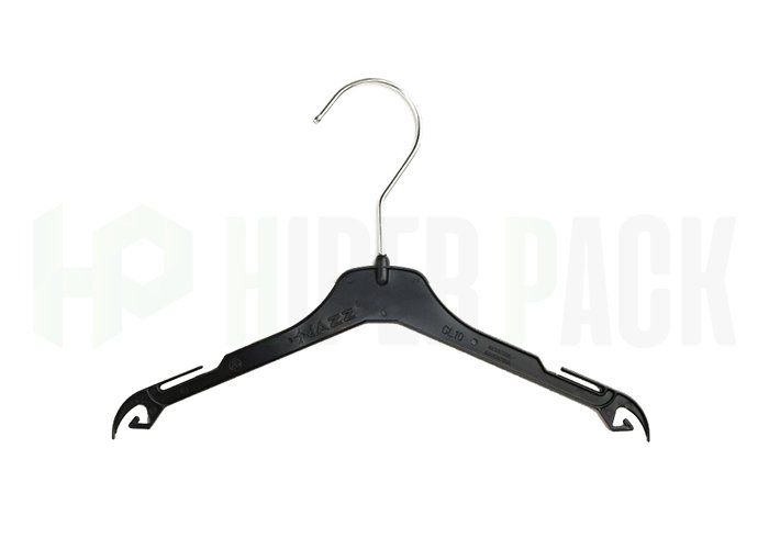 Percha Clásica para Bebés con Gancho Metálico - Art. CL10 - Negro