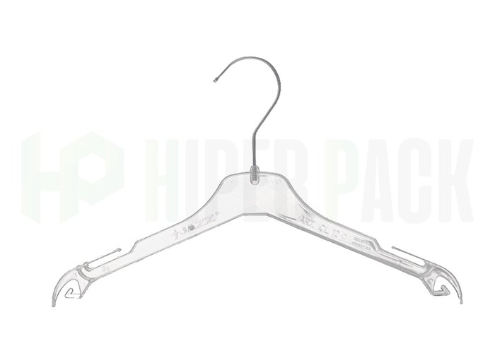Percha Clásica para Niños con Gancho Metálico - Art. CL12 - Cristal
