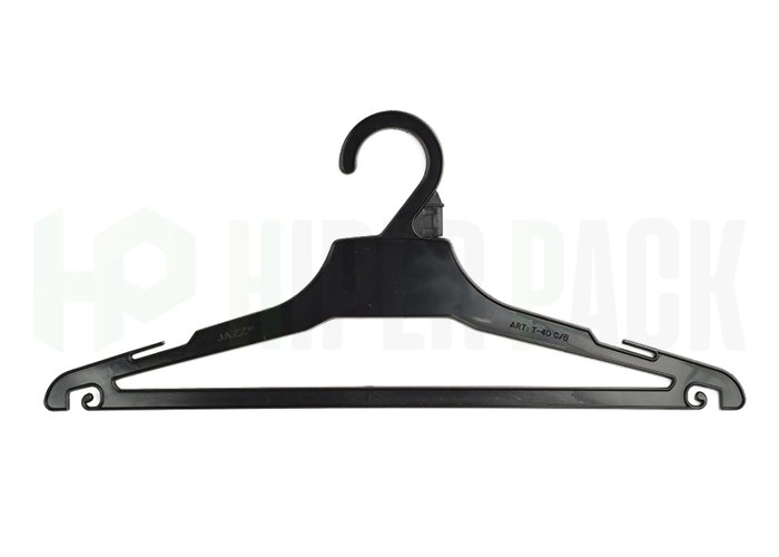 Percha con Barral para Adultos - Pack x25u - Art. T35/T40 - Negro