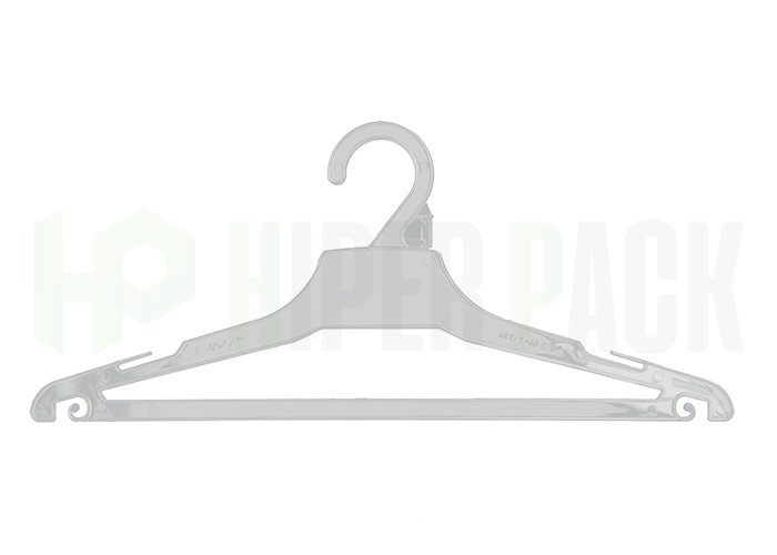 Percha con Barral para Adultos - Pack x25u - Art. T35/T40 - Cristal