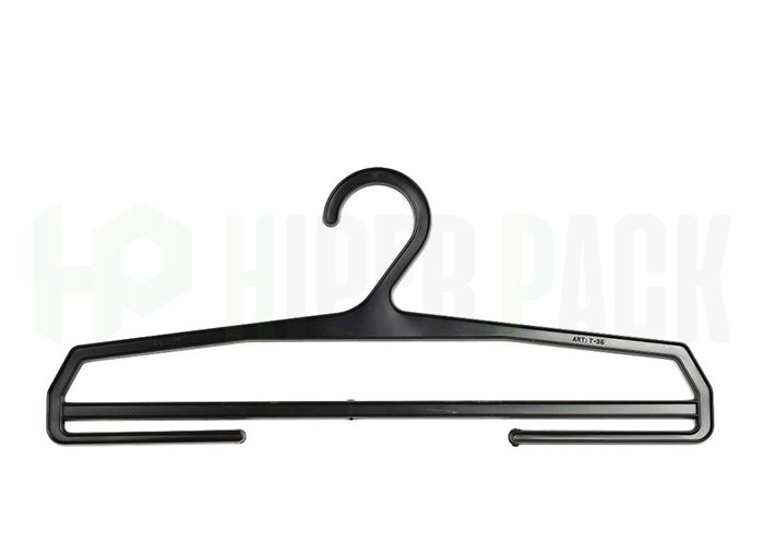 Percha para Pantalón Doblado de Adultos - Art. T35 - Negro