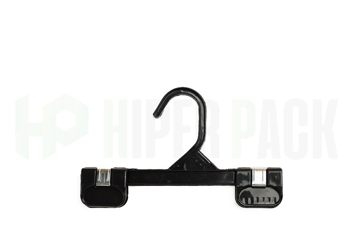 Percha con Broche Sube/Baja para Ropa de Bebé - Art. T19 - Negro