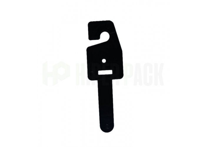 Percha con Botón para Cinturones y Accesorios - Art. T3 - Negro