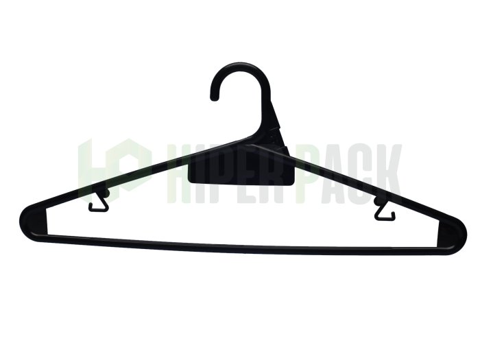 Percha Adulto con Barral Redondeado - Art. T-43 - Negro