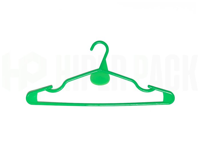 Percha Adultos Acrílico con Muescas - Art. A-43 - Verde