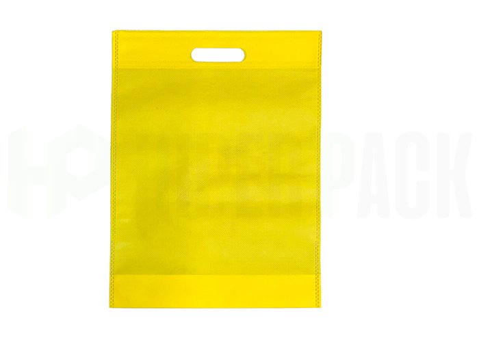 Bolsa riñón ecológica de friselina reciclable - Compra mínima 200 unidades - 15X21X7 Amarillo