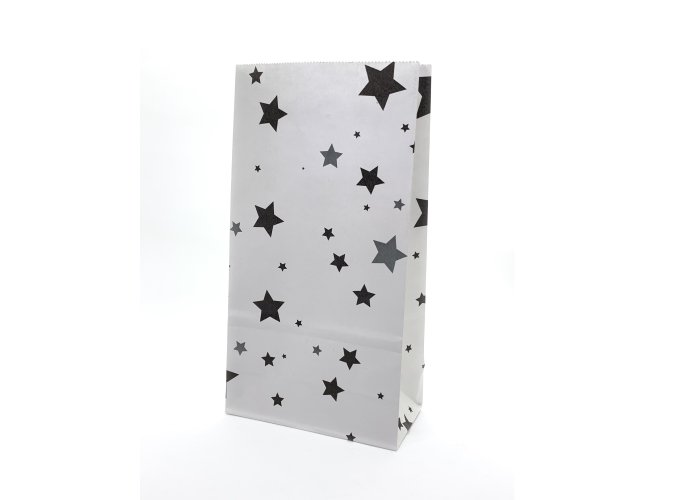 Bolsa de papel cotillón fantasía estampada para fiestas - Via Lactea