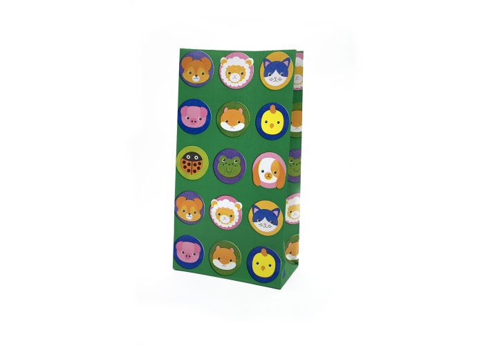 Bolsa de papel cotillón fantasía estampada para fiestas - Mascotas