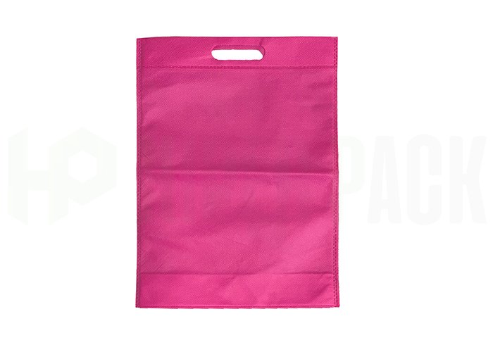 Bolsa riñón ecológica de friselina reciclable - Compra mínima 200 unidades - 15X21X7Cm Fucsia