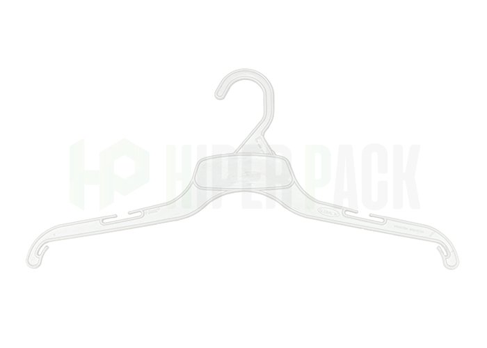 Percha Plástica para Adultos sin Barral - Global 14, 16 y 17 - Blanco
