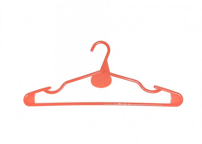 Percha Adultos Acrílico con Muescas - Art. A-43 - Naranja
