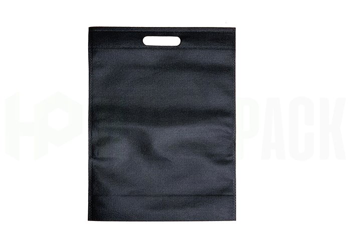 Bolsa riñón ecológica de friselina reciclable - Compra mínima 200 unidades - 15X21X7 Negro