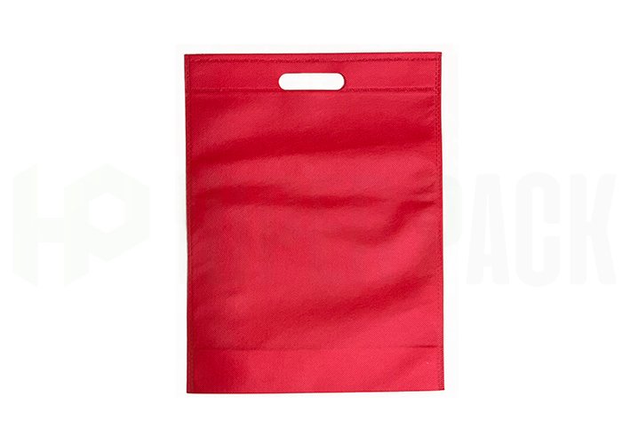Bolsa riñón ecológica de friselina reciclable - Compra mínima 200 unidades - 15X21X7 Rojo