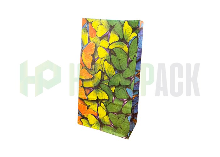 Bolsa de papel cotillón fantasía estampada para fiestas - Mariposas Multicolor