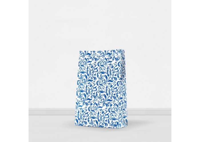 Bolsa cotillón grande sin manija con diseño - 14x8x26cm - Art Deco